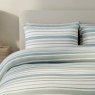 Vantona Dawn Stripe Blue Duvet Cover Set pillow close up