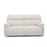 Milan 3 Seater Power Recliner In Linen front view
