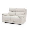Milan 2 Seater Power Recliner In Linen angled front
