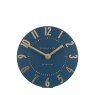 6" Mulberry Midnight Blue Mantel Clock