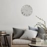 12" Mulberry Wall Clock Silver Cloud Lifestyle