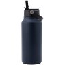 Smidge Flip Straw Bottle 900ml Winter Sky profile with straw