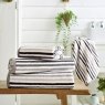 Deyongs Bliss Linear Stripe Towels Chrome