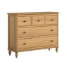 Gresham 3 Over 2 Drawer Chest angled view