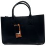 Ashwood Leather Shopper Bag Black Medium