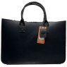 Ashwood Leather Shopper Bag Black Large
