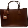 Ashwood Leather Shopper Bag Tan Medium