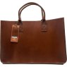 Ashwood Leather Shopper Bag Tan Large