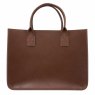 Ashwood Leather Shopper Bag Tan Medium Front