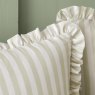 Cath Kidston Canopy Stripe Pillowcase Pair Green edge frill