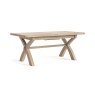 Aldiss Own Casterton White Wash Cross Leg Extending Dining Table