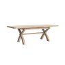 Aldiss Own Casterton White Wash Cross Leg Extending Dining Table