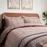 Bedeck Of Belfast Woven Waffle Stripe Duvet Set Pink