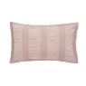 Bedeck Of Belfast Woven Waffle Stripe Duvet Set Pink Pillowcase