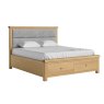 Aldiss Own Casterton Bed Frame with Grey Headboard and Drawers