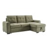 Aldiss Own Toby Corner Sofa Bed with Storage in Sage Green