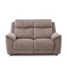 Newport 2 Seater Power Recliner Sofa In Dexter Nutmeg front