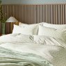 Helena Springfield Calico And Chalk Leaf Sprig Duvet Set Green close up