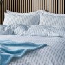 Helena Springfield Calico And Chalk Tranquil Check Duvet Set Blue close up
