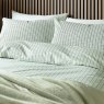 Helena Springfield Calico And Chalk Tranquil Check Duvet Set Green close up