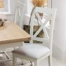 Aldiss Own Salthouse Upholstered Cross Back Dining Chair Pair