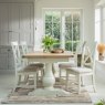 Aldiss Own Salthouse 1.6m Extending Refectory Dining Table with 4 Cross Back Chairs