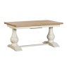 Aldiss Own Salthouse 1.6m Extending Refectory Dining Table with 4 Upholstered Chairs