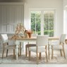 Aldiss Own Salthouse 1.3m Extending Spindle Leg Dining Table with 4 Upholstered Chairs