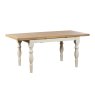 Aldiss Own Salthouse 1.3m Extending Spindle Leg Dining Table with 4 Cross Back Chairs & 2 Upholstered Chairs