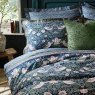 William Morris Midnight Strawberry Thief Duvet Set Detail