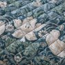 William Morris Midnight Strawberry Thief Bedspread Detail