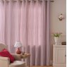 Laura Ashley Cornish Stripe Heritage Red Curtains Closed