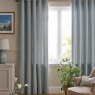 Laura Ashley Saltaire Seaspray Curtains Open