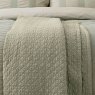 Bedeck Of Belfast Stonewashed Throw Green Detail