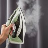 Morphy Richards Steam Flow 2400w Turbo Steam Iron Green vertical steam