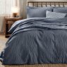 Yard Yard Hebden Relaxed Seersucker Duvet Cover Set Denim Blue
