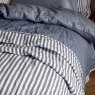 Yard Yard Hebden Stripe Bedspread Navy/Denim