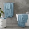 Catherine Lansfield Zero Twist Towels Blue Lifestyle