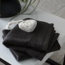 Catherine Lansfield Zero Twist Towels Charcoal Detail