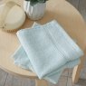 Catherine Lansfield Zero Twist Towels Duck Egg Detail