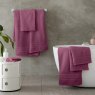 Catherine Lansfield Zero Twist Towels Raspberry Lifestyle