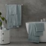 Catherine Lansfield Zero Twist Towels Sage Lifestyle