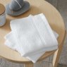Catherine Lansfield Zero Twist Towels White Detail