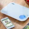 Stellar Kitchen 5kg Digital Scale Lifestyle with smartphone app