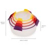 Joseph Joseph Nest Lock 4-Piece Multi Round Container Set dimensions