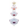 Joseph Joseph Nest Lock 4-Piece Multi Round Container Set individual sizes