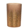 Kaemingk Brown Glass Tealight Holder Medium
