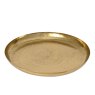 Kaemingk Iron Deco Plate Gold Side