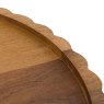 Gallery Direct Scallop Round Mango Wood Board edge detail