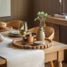 Gallery Direct Scallop Round Mango Wood Board Lifestyle